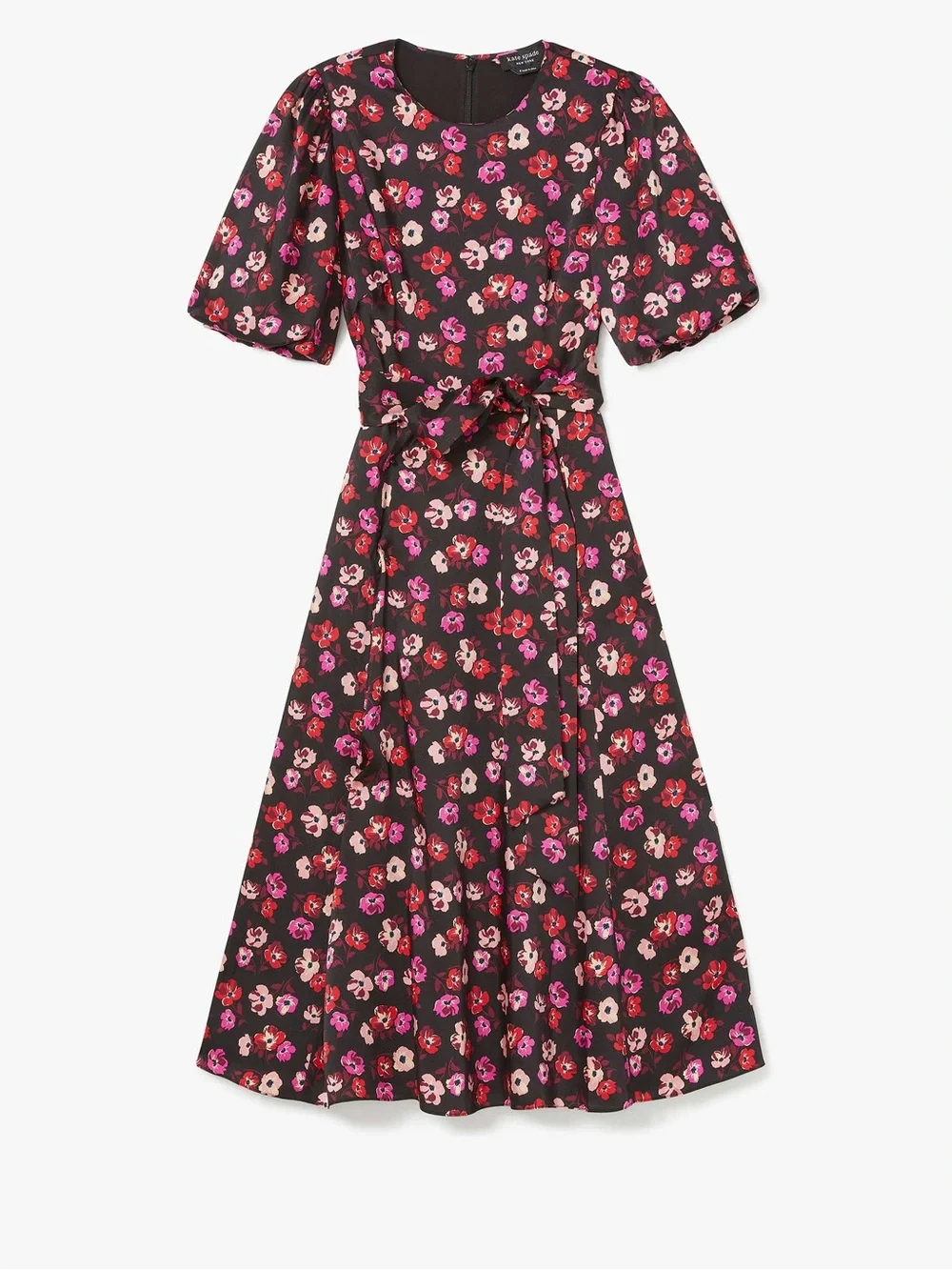 Kate Spade New York Fall Poppies Floral Matinee Belted Dress size 6 NWOT